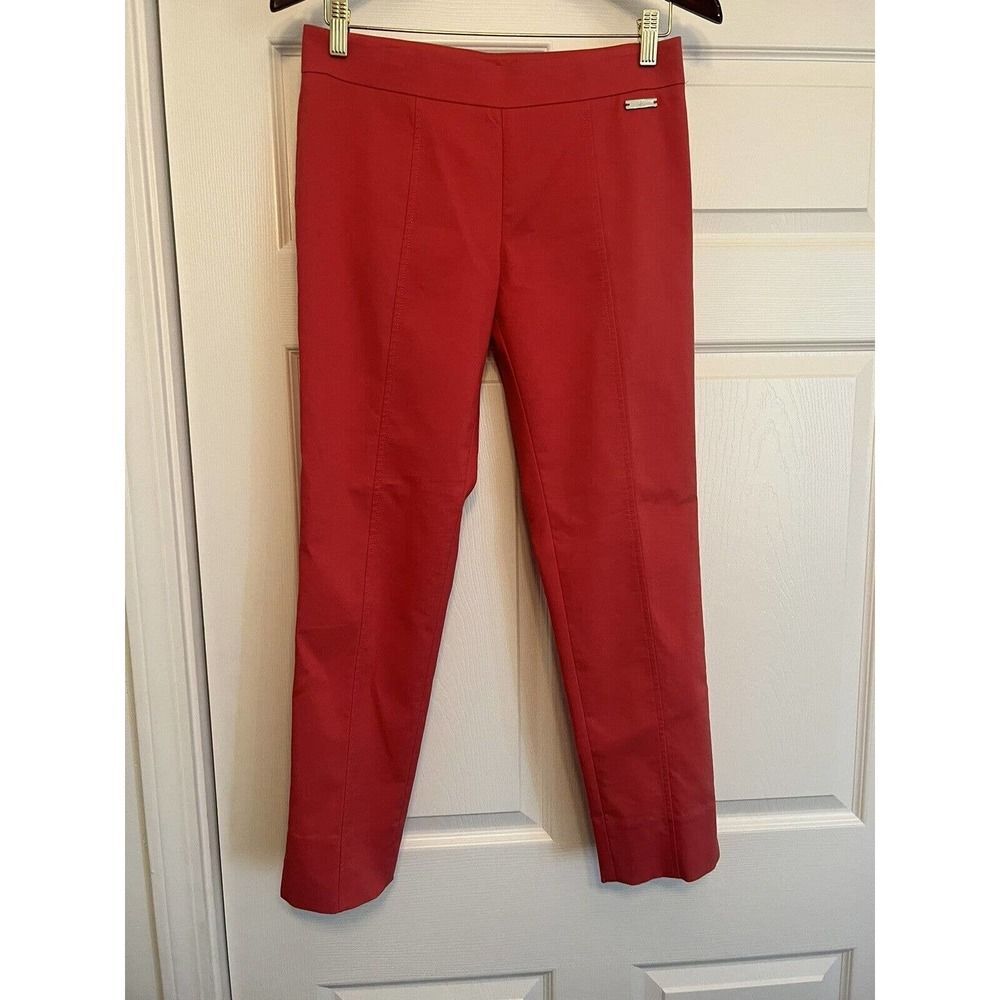 Tory Burch Womens Work pants tabby skinny poppy red Sz 2 Designer